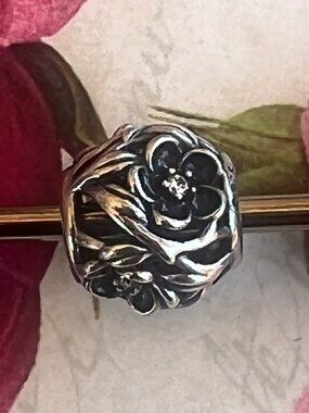 Authentic Pandora Mystic Floral Charm #791409CZ